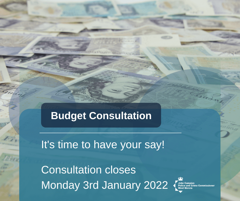 Police Budget Consultation- your views requested